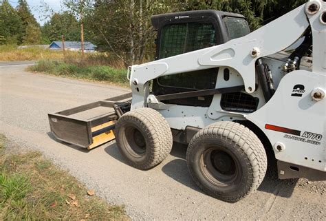 diy skid steer grader attachment|grading driveway with skid steer.